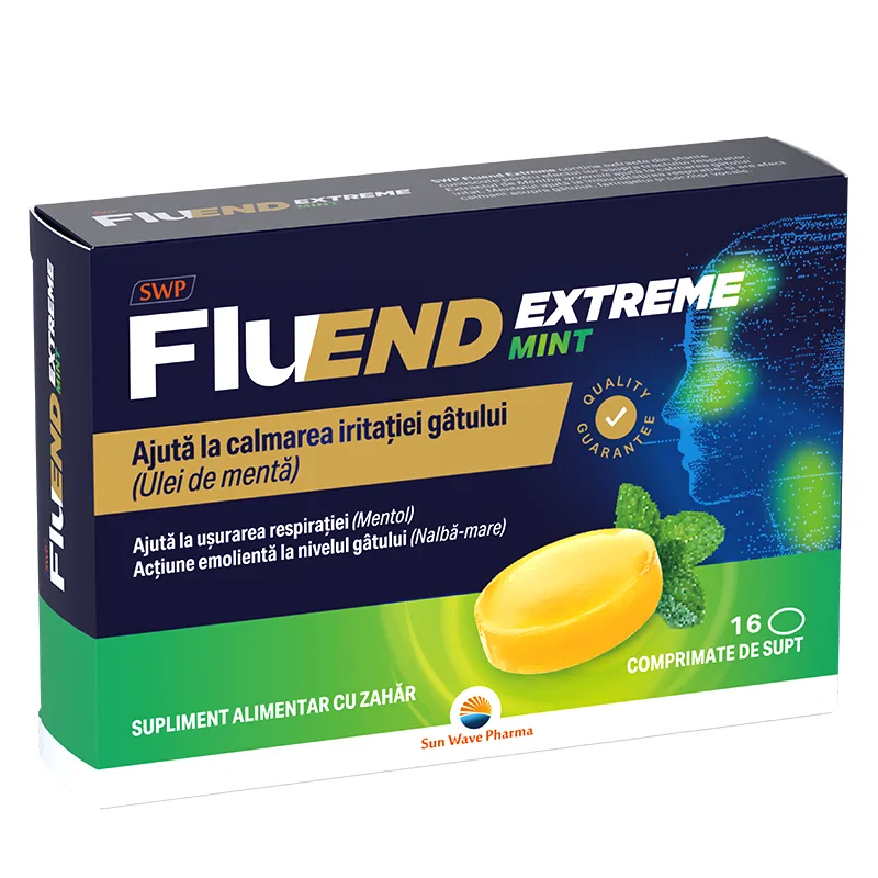 Fluend Extreme, 16 comprimate de supt, Sun Wave Pharma — preț și oferte