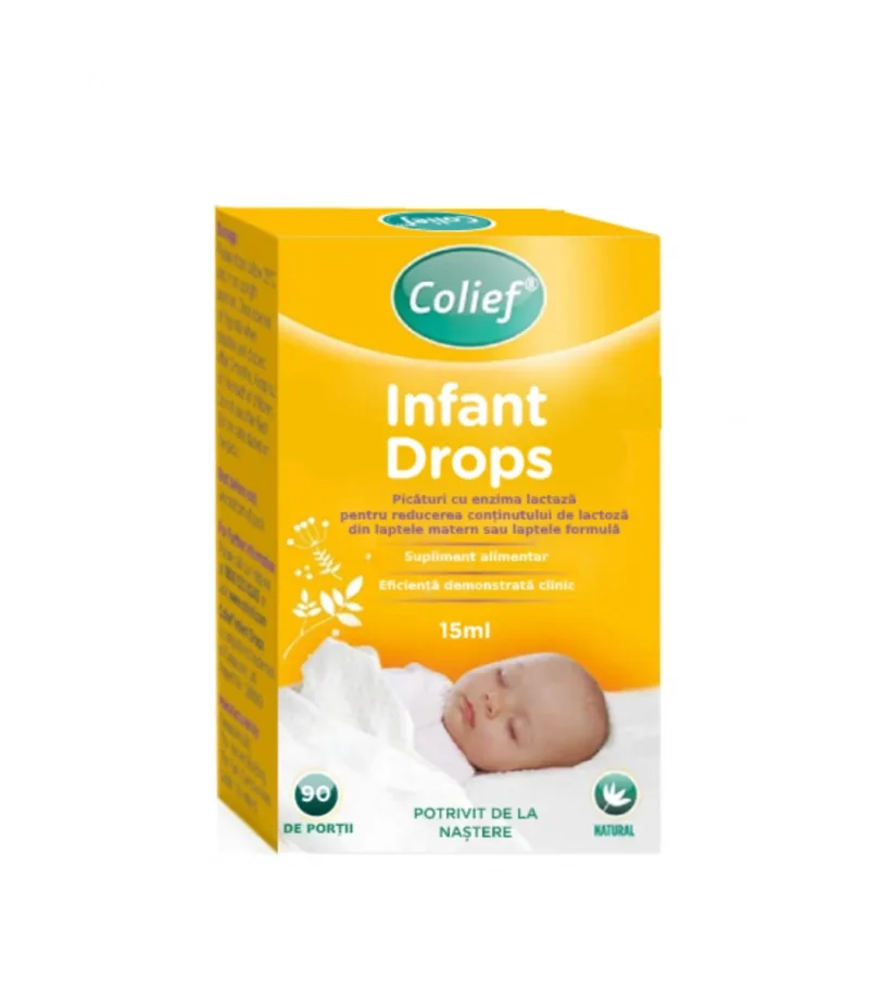 Picaturi anticolici cu enzima lactaza, 15 ml, Colief — preț și oferte
