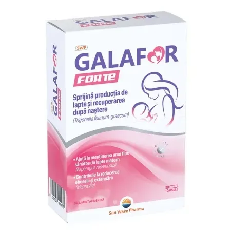 Galafor Forte, 30 capsule, Sun Wave SUN WAVE PHARMA — preț și oferte