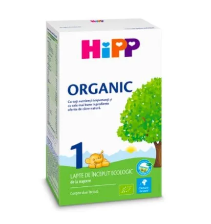 Lapte praf de inceput Organic 1, 300g, HiPP — preț și oferte