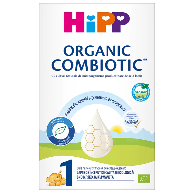 Lapte praf Organic Combiotic 1 incepand de la nastere, 300g, HiPP — preț și oferte
