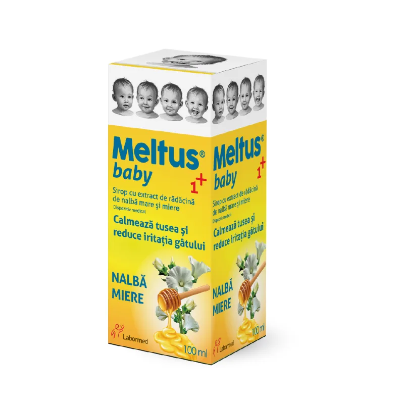 Meltus Baby sirop cu miere, propolis si extract de nalba mare ,100ml, Labormed — preț și oferte