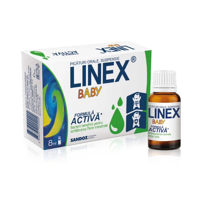 Linex Baby picaturi, 8ml, Sandoz — preț și oferte