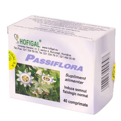 Passiflora, 40 comprimate, Hofigal — preț și oferte