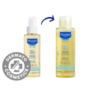 Ulei pentru masaj bebe, 100ml, Mustela