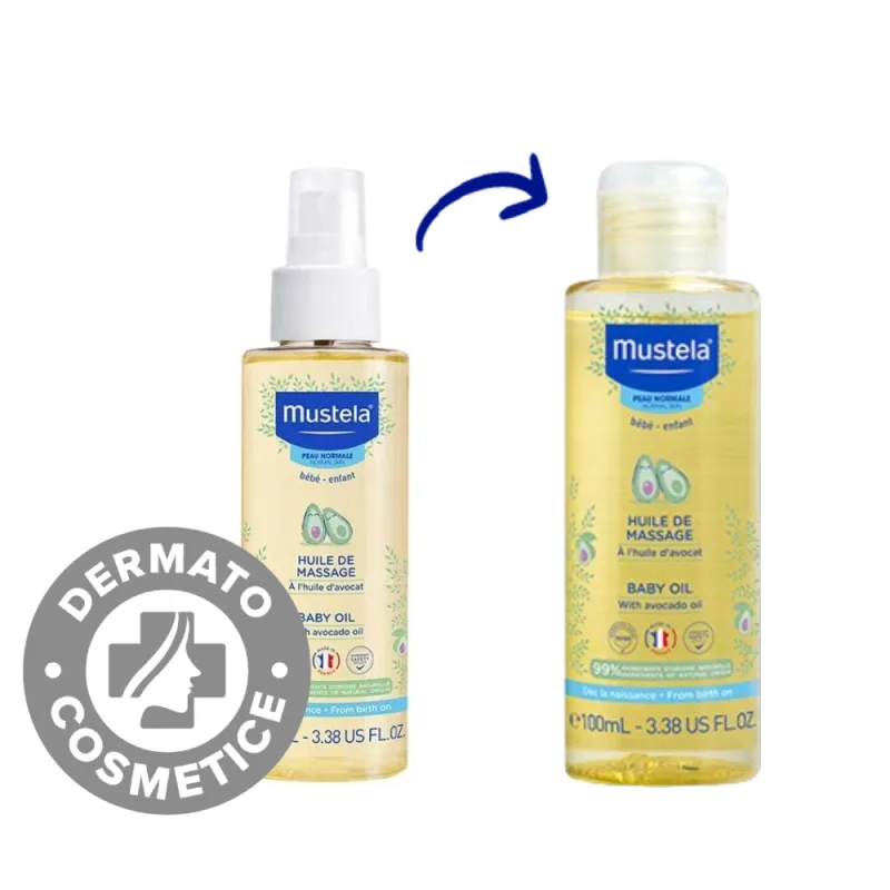 Ulei pentru masaj bebe, 100ml, Mustela — preț și oferte