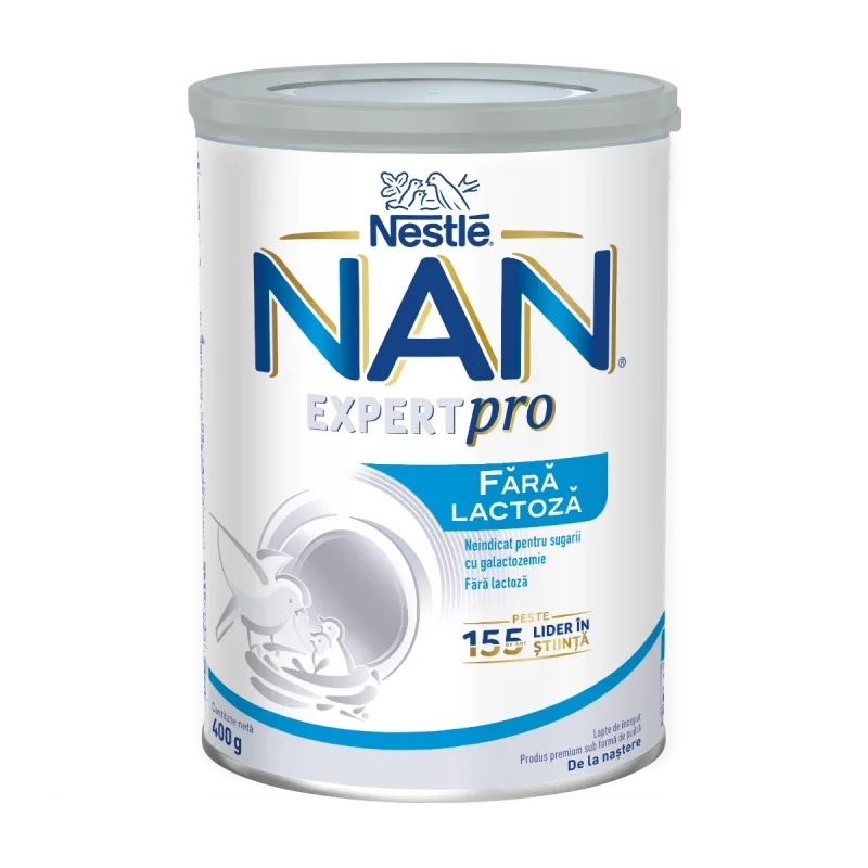 Lapte praf fara lactoza, incepand de la nastere, 400g, Nestle — preț și oferte