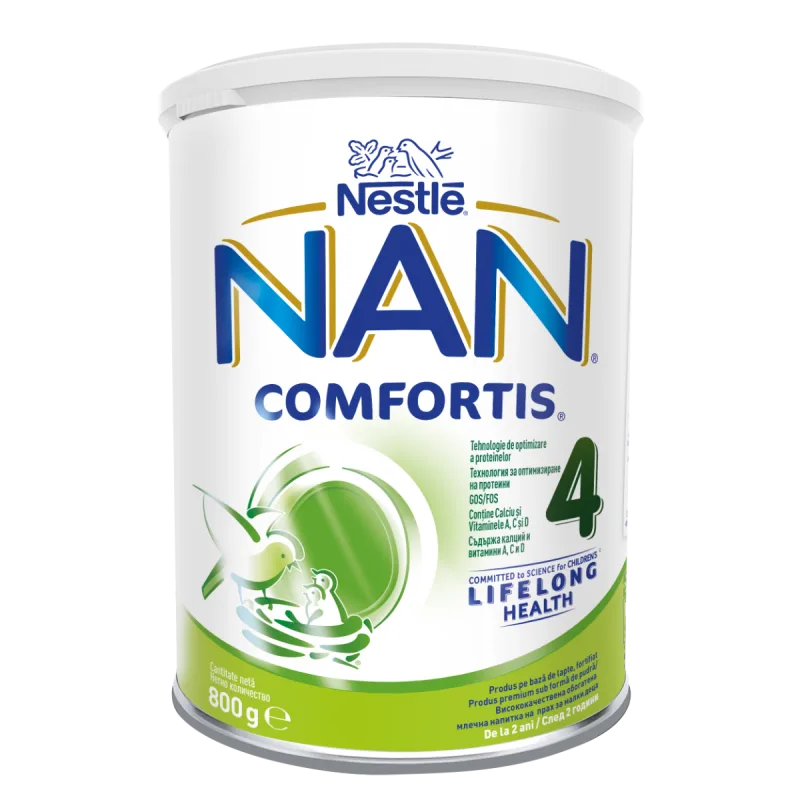 Lapte praf Nan 4 Comfortis +2 ani, 800g, Nestle — preț și oferte