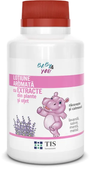Lotiune aromata cu extracte din plante cu otet Baby4You, 100ml, Tis Farmaceutic