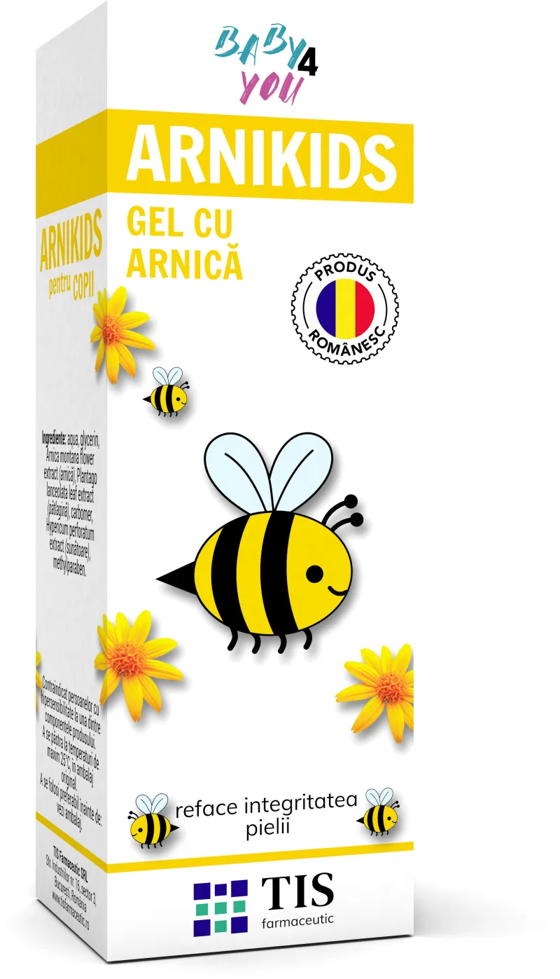 Arnikids Baby 4 You gel cu arnica pentru copii, 20 ml, Tis Tis Famaceutic — preț și oferte