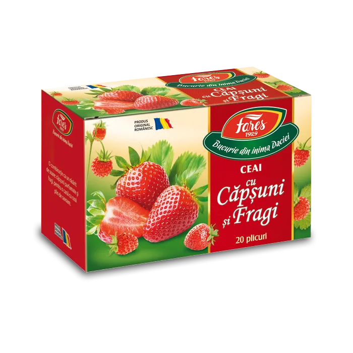 Ceai Capsuni si Fragi, 20 plicuri, Fares — preț și oferte