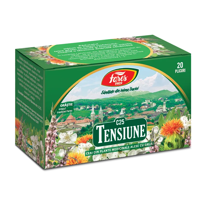 Ceai pentru tensiune, 20 plicuri, Fares — preț și oferte