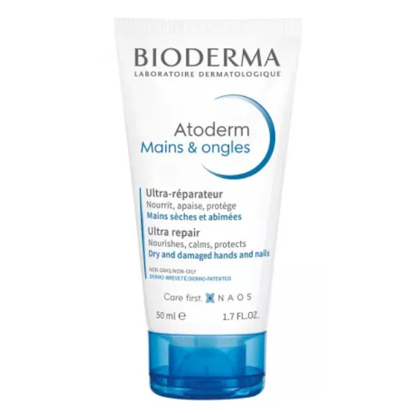 Crema pentru maini si unghii Atoderm, 50ml, Bioderma — preț și oferte