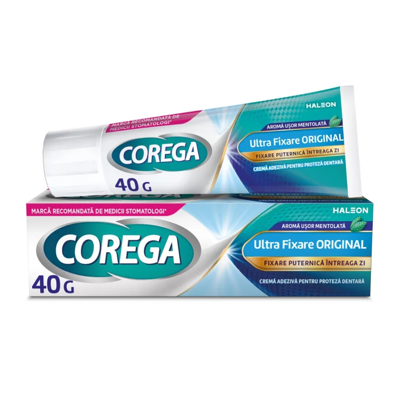 Crema adeziva pentru proteza Original Ultra fixare, 40g, Corega — preț și oferte