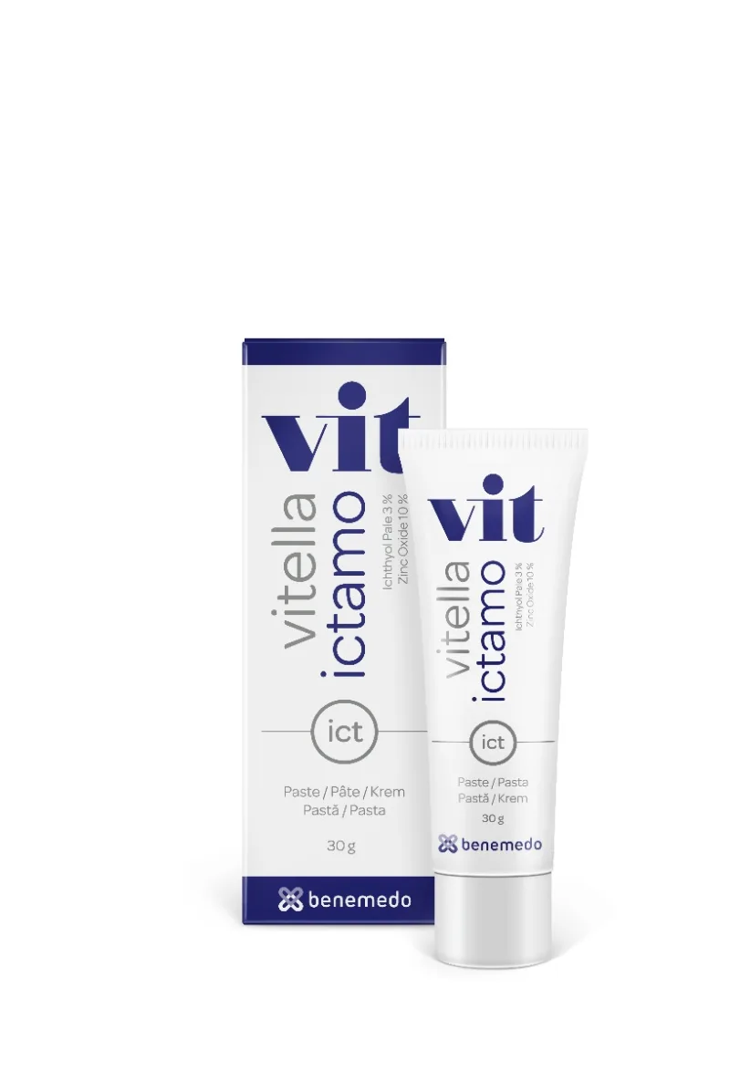 Crema antiinflamatoare dermatita Vitella Ictamo, 30g, Benemedo — preț și oferte