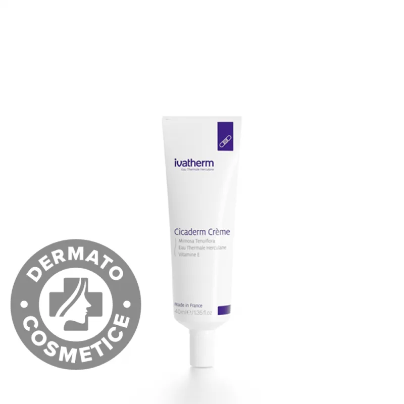 Crema reparatoare si cicatrizanta cu mimosa Cicaderm, 40ml, Ivatherm — preț și oferte