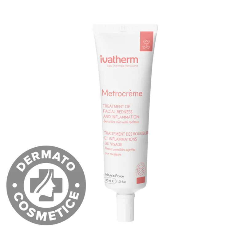 Tratamentul rosetei cutanate si al inflamatiei fetei Metrocreme, 30ml, Ivatherm — preț și oferte