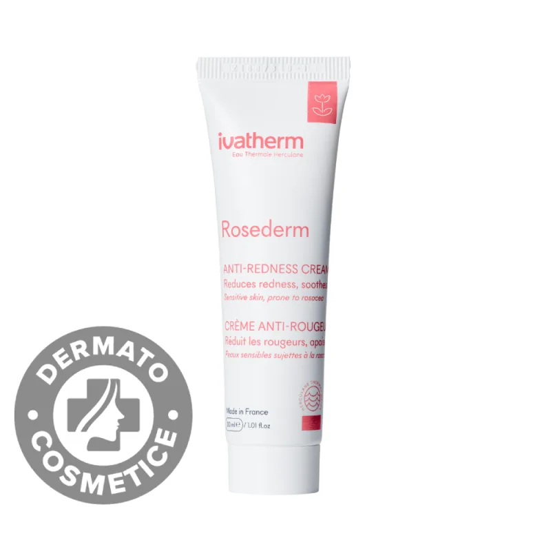 Crema pentru piele sensibila si cuperozica Rosederm, 30ml, Ivatherm — preț și oferte
