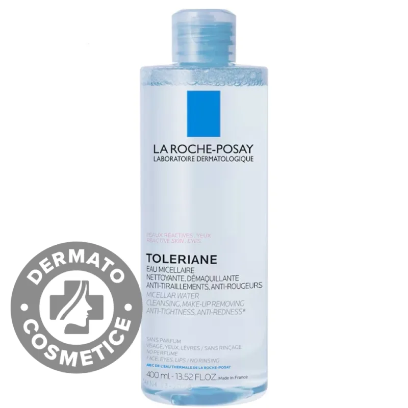 Apa micelara pentru demachiere piele reactiva fata si ochi, 400ml, La Roche-Posay — preț și oferte