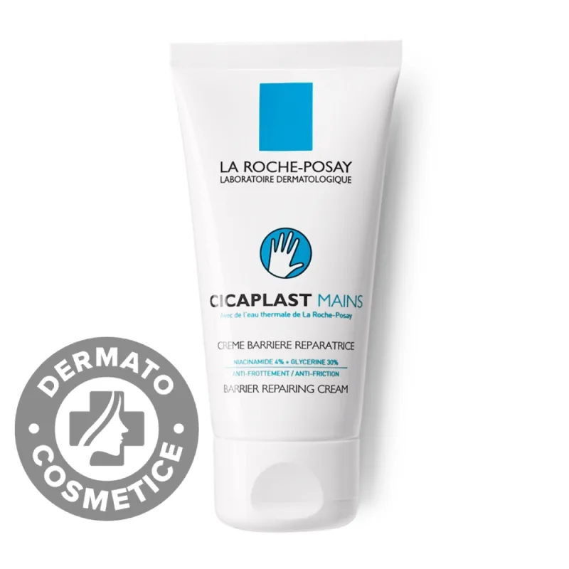 Crema reparatoare de maini pentru piele uscata si deteriorata Cicaplast, 50ml, La Roche-Posay — preț și oferte