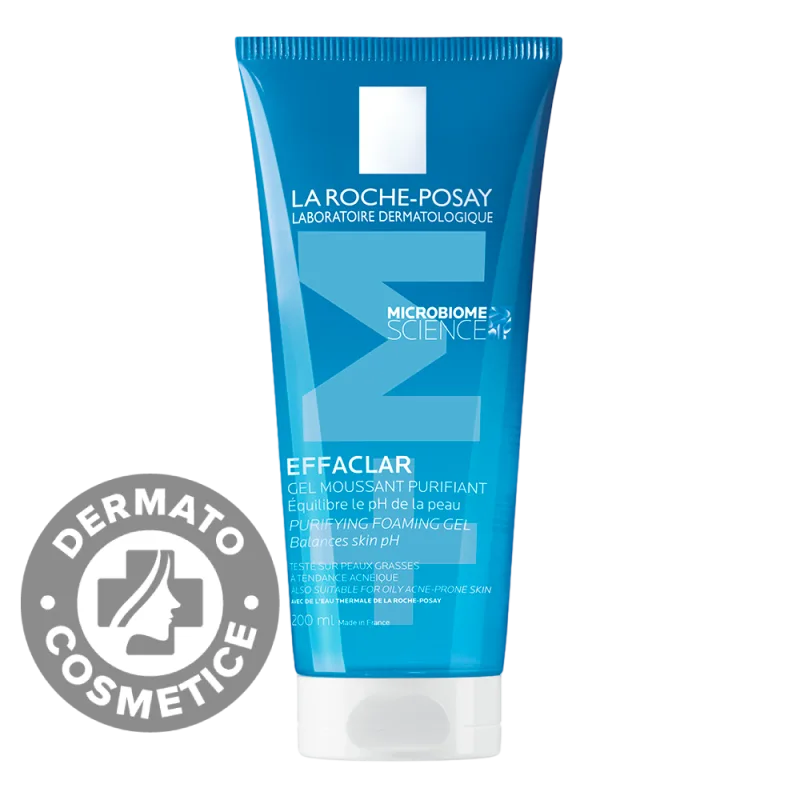 Gel spumant de curatare purifiant pentru ten gras cu tendinta acneica Effaclar, 200ml, La Roche-Posay — preț și oferte