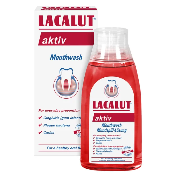 Apa de gura Antiplaque, 300 ml, Lacalut — preț și oferte