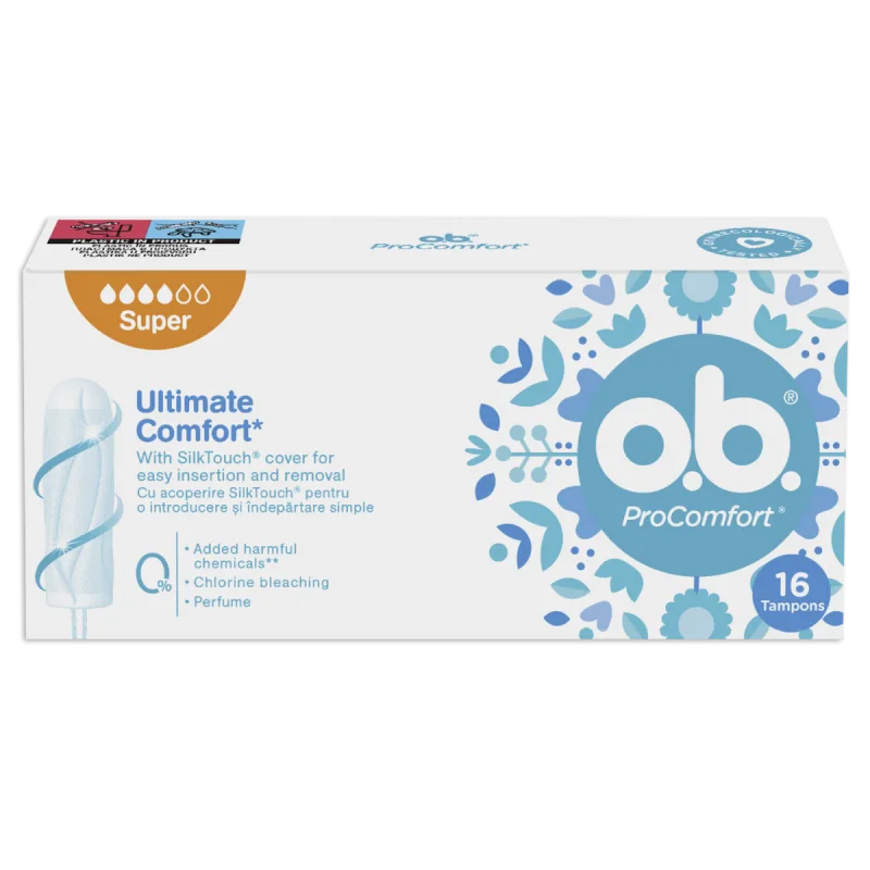 Tampoane Pro Comfort Super, 16 bucati, Johnson&Johnson OB — preț și oferte