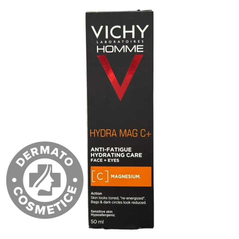 Crema hidratanta 24h pentru barbati Homme Hydra Mag C, 50ml, Vichy — preț și oferte
