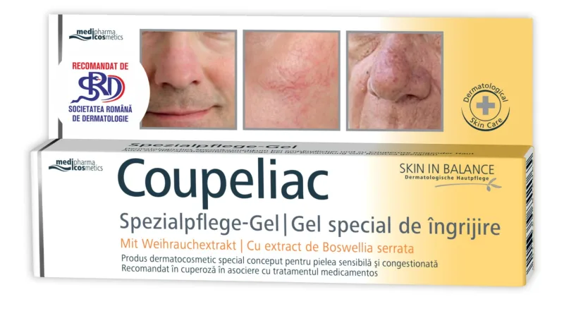 Gel Coupeliac pentru piele sensibila si cuperozica, 20ml, Zdrovit — preț și oferte