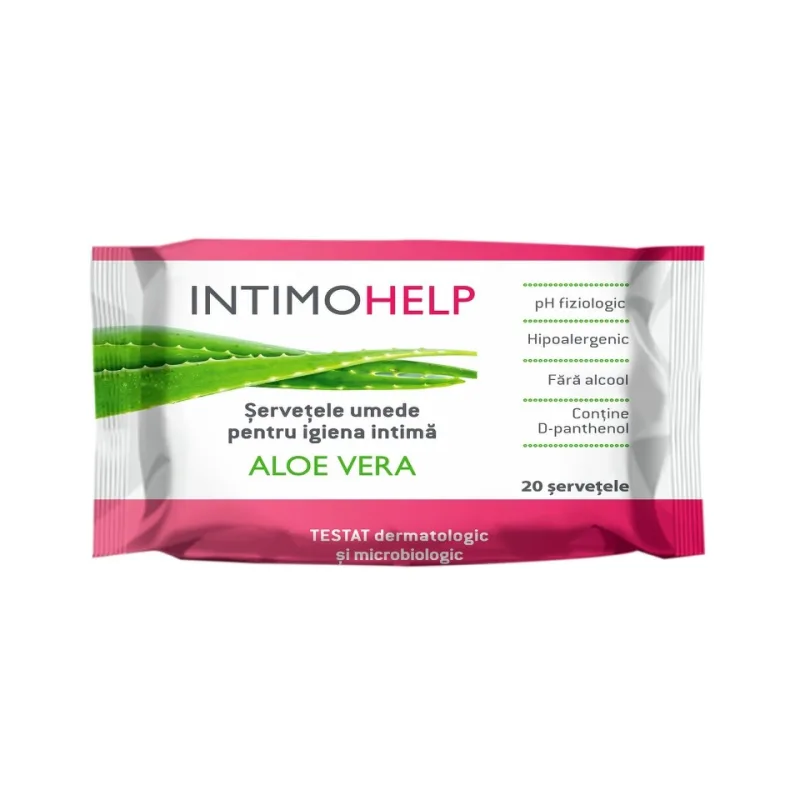Servetele umede pentru igiena intima, 20 bucati, Zdrovit Intimohelp — preț și oferte