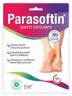 Sosete exfoliante Parasoftin, 1 pereche, Adex-Cosmetics