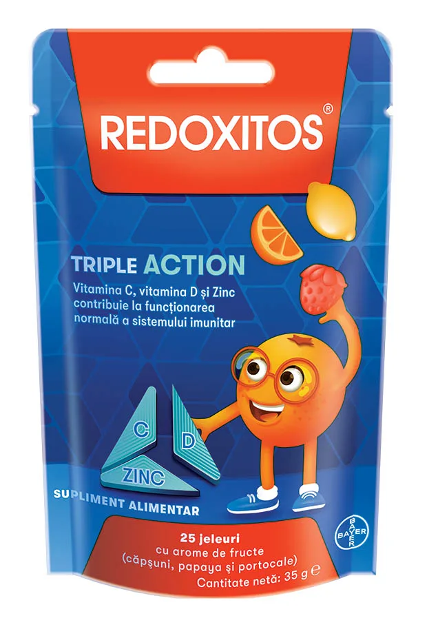 Redoxitos Triple Action jeleuri, 25 bucati, Bayer — preț și oferte