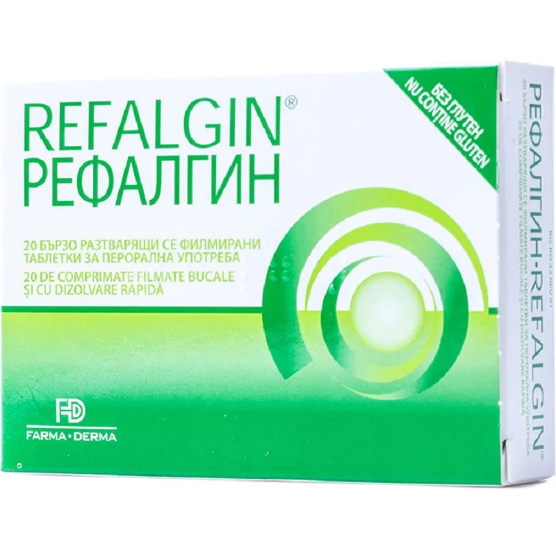 Refalgin, 20 comprimate, Farma-Derma — preț și oferte