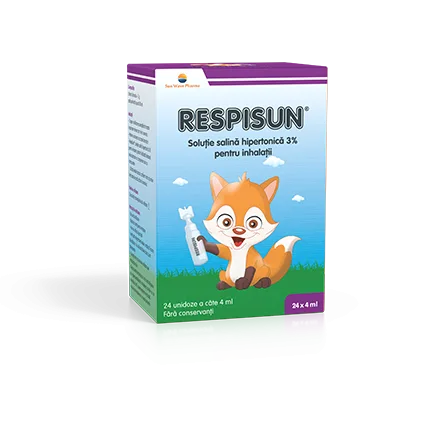 Respisun solutie salina hipertonica 3%, 24 unidoze, Sun Wave Pharma — preț și oferte