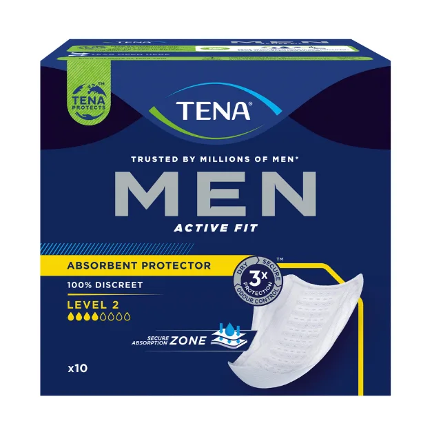 Protectie absorbanta barbati, TENA Men Level 2, Medium, 10 bucati — preț și oferte
