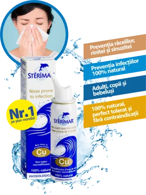 Sterimar Cupru spray cu apa de mare, 100 ml, Laboratoires Fumouze