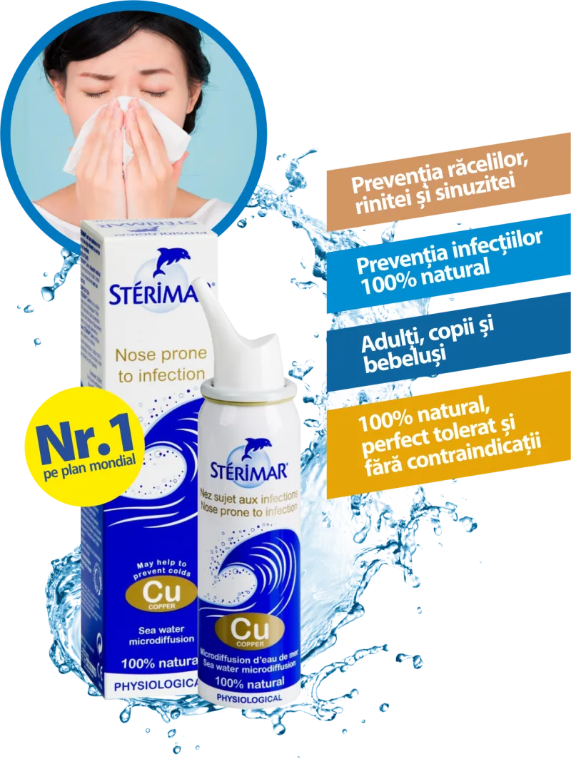 Sterimar Cupru spray cu apa de mare, 100 ml, Laboratoires Fumouze — preț și oferte