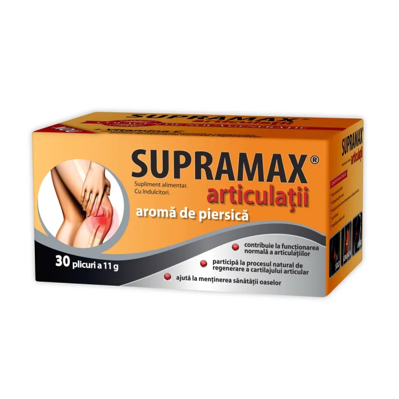 Zdrovit Supramax pentru articulatii cu aroma de piersica, 30 plicuri, Zdrovit — preț și oferte