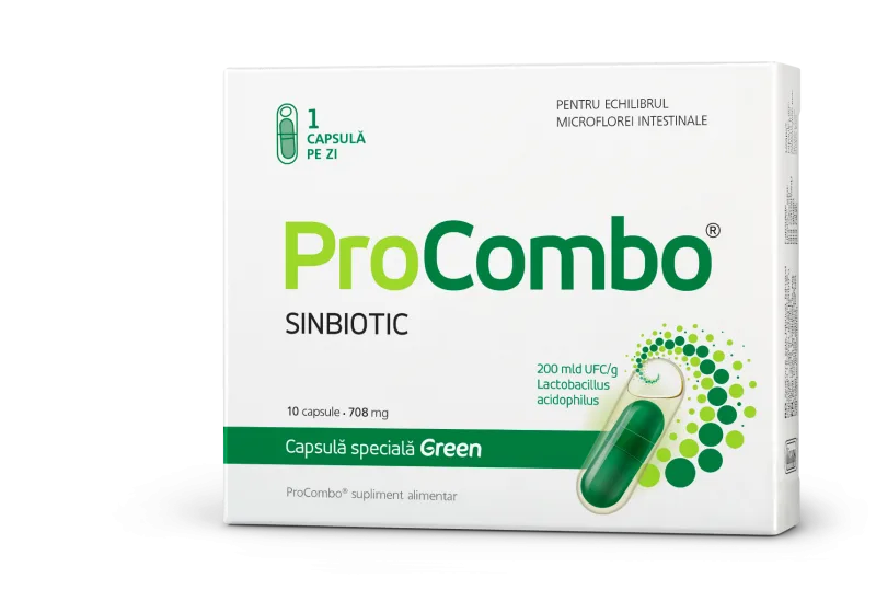 ProCombo Sinbiotic, 10 capsule, Vitaslim — preț și oferte