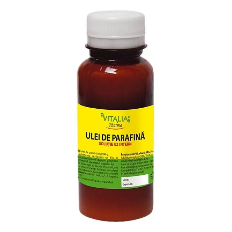 Ulei de parafina, 80g, Vitalia Vitalia Pharma — preț și oferte
