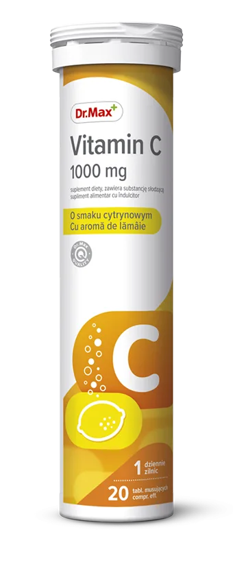 Dr. Max Vitamina C 1000mg, 20 comprimate efervescente — preț și oferte