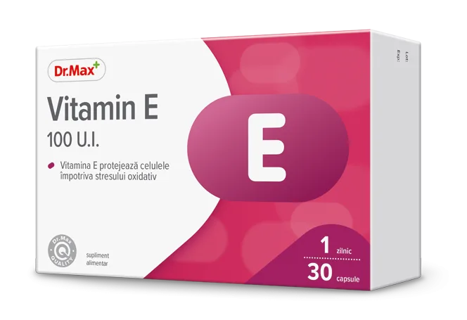 Dr. Max Vitamina E 100UI, 30 capsule — preț și oferte