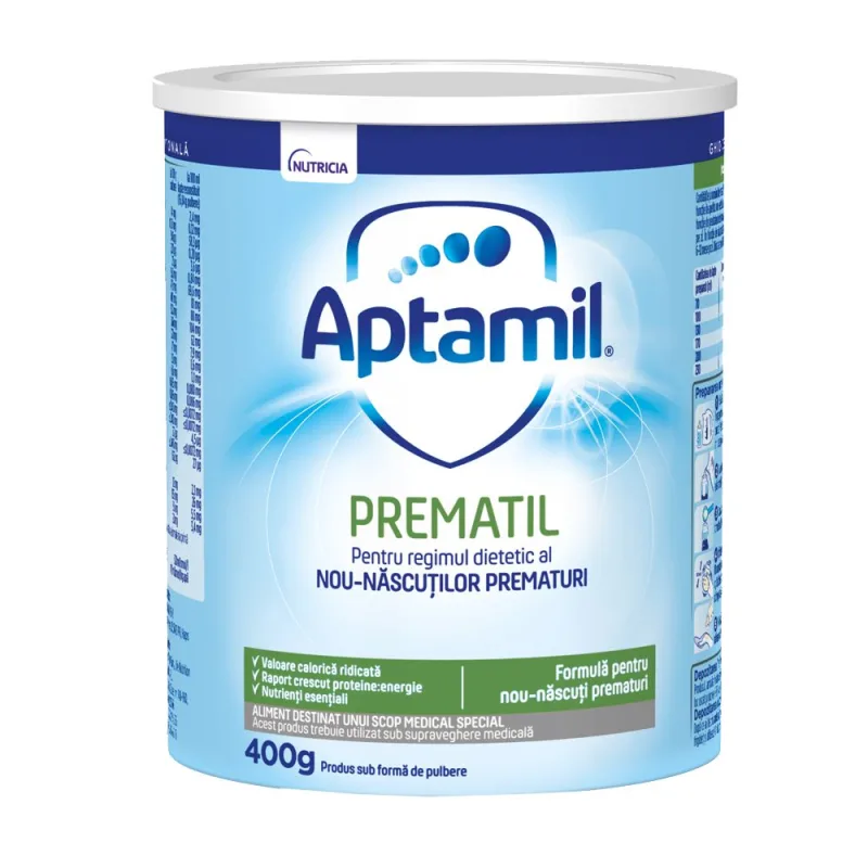 Lapte pentru regimul dietetic al nou-nascutilor prematuri Prematil, 400g, Aptamil Aptamil Junior — preț și oferte