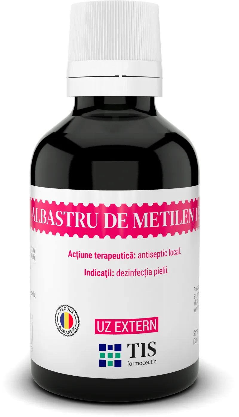 Albastru de metilen solutie, 25ml, Tis Farmaceutic — preț și oferte