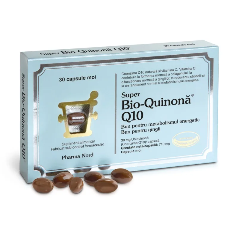 Bio-Quinona Q10 30 mg, 30 capsule, Pharma Nord — preț și oferte