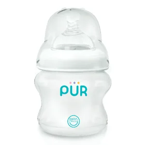Biberon Comfort cu gura larga, 150ml, PUR
