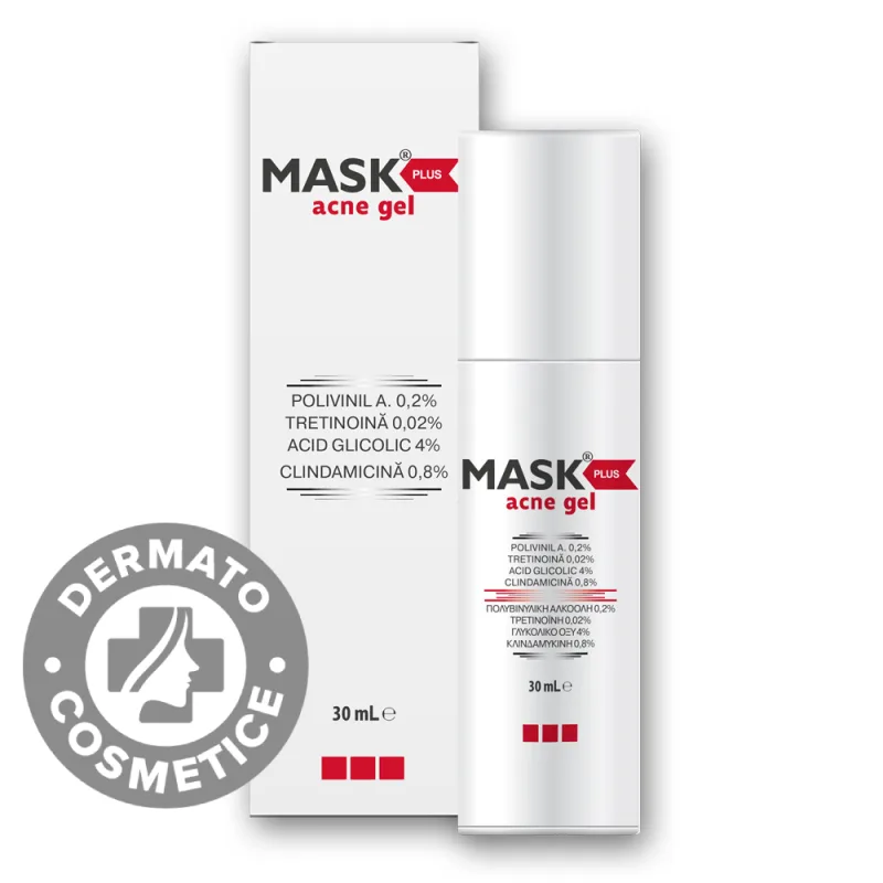 Mask Plus Acne Gel, 30ml, Meditrina Pharmaceuticals — preț și oferte