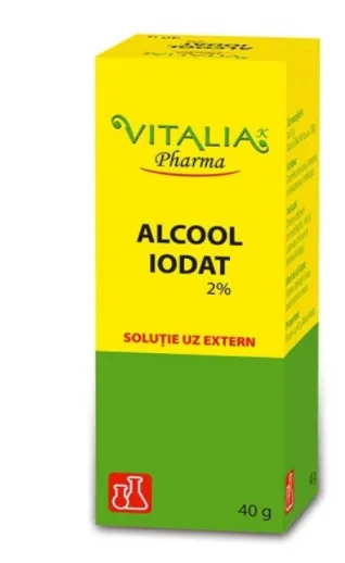 Alcool Iodat 2%, 40g, Vitalia Vitalia Pharma — preț și oferte
