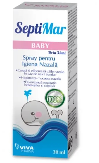 Spray pentru igiena nazala SeptiMar Baby, 30ml, Vitalia Vitalia Pharma — preț și oferte