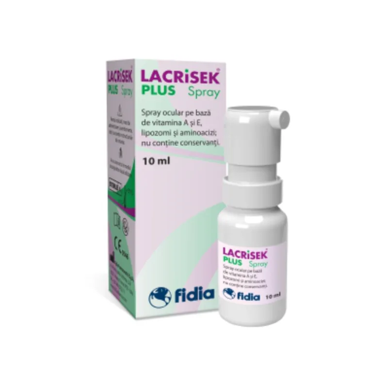 Lacrisek Plus Ocular Spray, 10ml, Fidia — preț și oferte